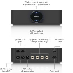 Amplificator audio multi-zonă Hi-Fi UniFi Ubiquiti PowerAmp, Negru, UPL-Amp-B